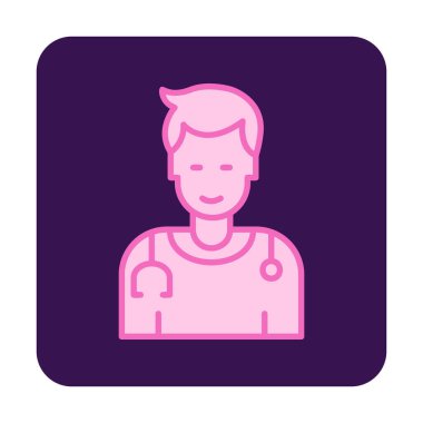 Doktor simgesinin vektör çizimi