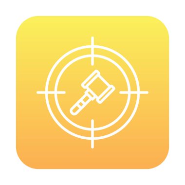 hedef simge, vektör illüstrasyonu basit tasarım