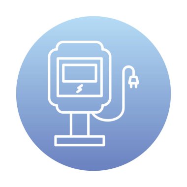 İstasyon simgesi tasarımı, vektör illüstrasyonu yükleniyor