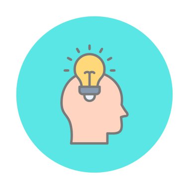 arkaplanda izole edilmiş beyin simgesi vektörü