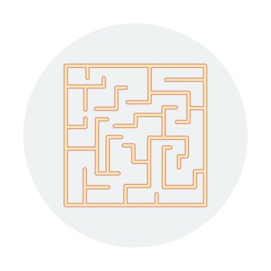 Labirent için labirent oyunu, çözüm. vektör