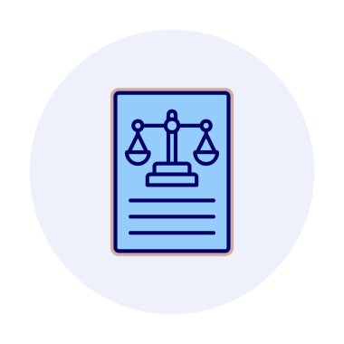 Basit yasalar simgesi vektör illüstrasyonu