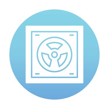 Radyoaktif simge, vektör illüstrasyonu