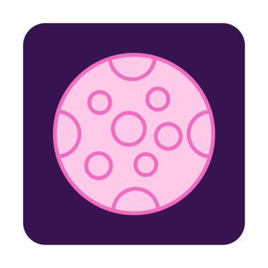 Dolunay düz ikonu. vektör illüstrasyonu 