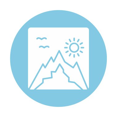 fotoğraf simgesi vektör illüstrasyonu