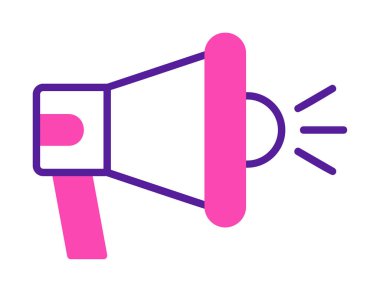 hoparlör, megafon simgesi. vektör çizim.  