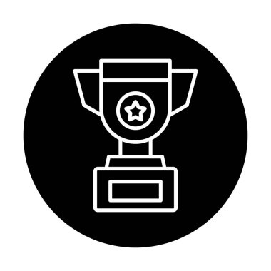 kupa simgesi, vektör çizimi