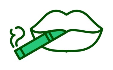  Sigara ikonu vektör illüstrasyon tasarımı