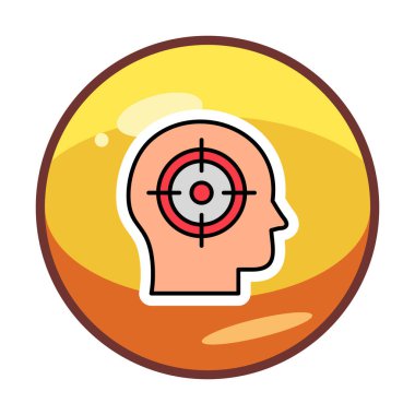 hedef simge, vektör illüstrasyonu basit tasarım