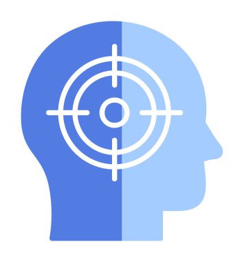 hedef simge, vektör illüstrasyonu basit tasarım