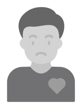 Gönüllü Adam simge vektör çizimi