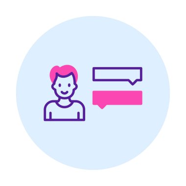 Röportaj simgesi çizimi