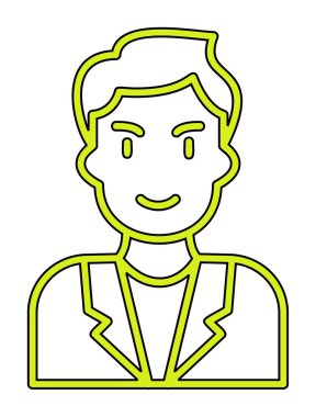 Aday erkekler simgesi, vektör illüstrasyonu 