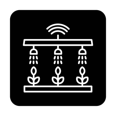 Akıllı Çiftlik. Web simgesi basit illüstrasyon 