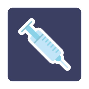 Şırınga web simgesi, vektör çizim 