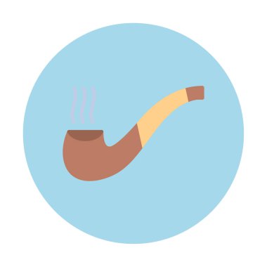 tütün tüttürme çubuğu simgesi, vektör illüstrasyonu