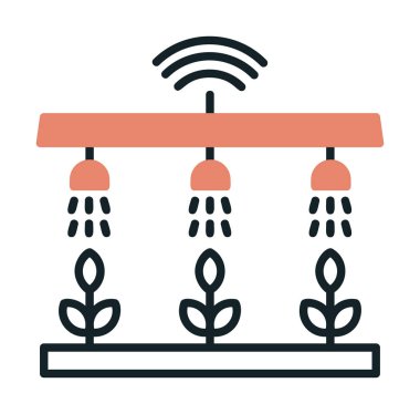 Akıllı Çiftlik. Web simgesi basit illüstrasyon 