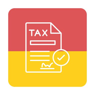 contract icon, vector illustration simple design