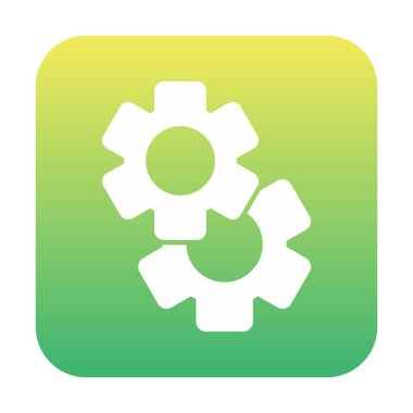 Gears'ı web simgesi, vektör çizim 