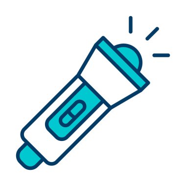 el feneri düz simge vektör çizim  