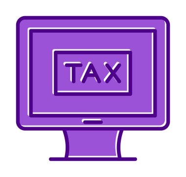 vergi ödeme ikonu vektör illüstrasyonu