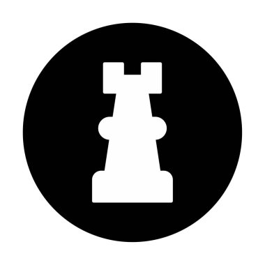 Satranç kalesi için vektör simgesi