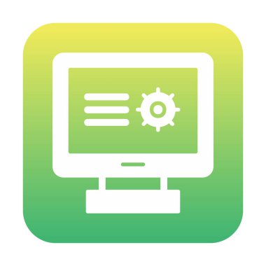 grafik, araştırma simgesi, vektör illüstrasyon tasarımı ile bilgisayar monitörü