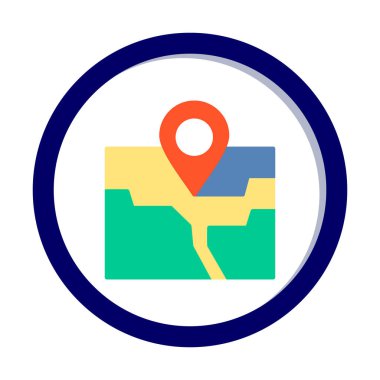 pin konumu konum ikon vektör illüstrasyon tasarımı