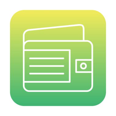 Cüzdan web simgesi, vektör illüstrasyon tasarımı