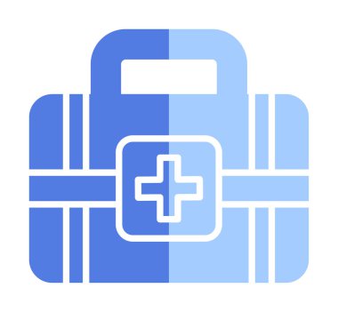 İlk yardım kiti vektör illüstrasyonu