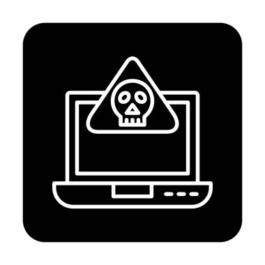 dizüstü bilgisayar simgesi, vektör illüstrasyonu basit tasarım