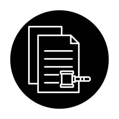 belgelerin vektör çizimi simgesi  