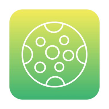 Dolunay düz ikonu. vektör illüstrasyonu 