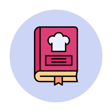 Tarif Defteri Simgesi - Tek Simge, Vektör