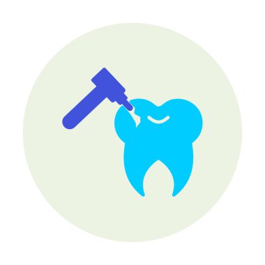 Diş delme ikonu vektör illüstrasyonuName