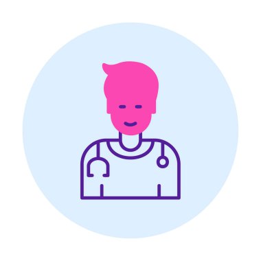 Doktor simgesinin vektör çizimi