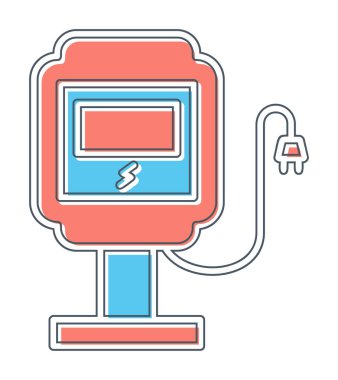 İstasyon simgesi tasarımı, vektör illüstrasyonu yükleniyor