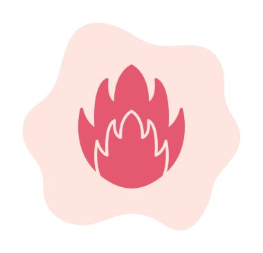 düz ateş simgesi vektör illüstrasyon tasarımı