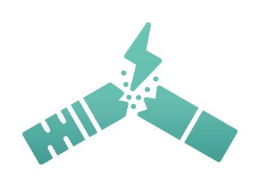 Sigara simgesini, vektör illüstrasyonunu bırak 