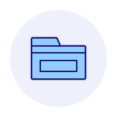 klasör web simgesi, vektör çizim