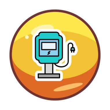 İstasyon simgesi tasarımı, vektör illüstrasyonu yükleniyor