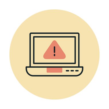 uyarı simgesi olan dizüstü bilgisayar 