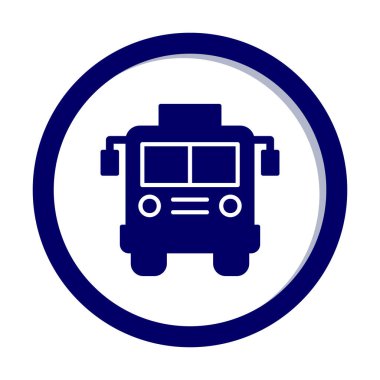 bus simgesi, vektör illüstrasyonu