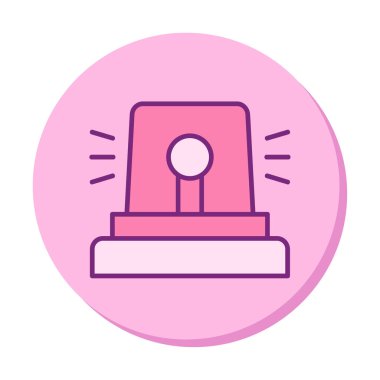 Siren simgesi, vektör çizimi 