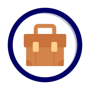 Çanta. Web simgesi basit illüstrasyon