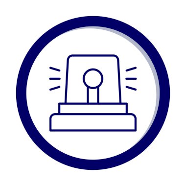 Siren simgesi, vektör çizimi 