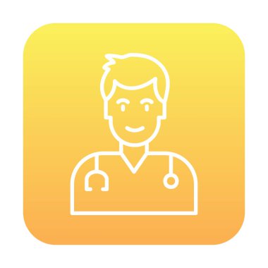 Doktor simgesinin vektör çizimi