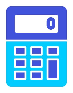 Basit hesap makinesi düz vektör çizimi  