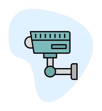 ccTV kamerasının vektör illüstrasyonu 