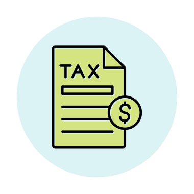 Vergi Ödeme simgesinin vektör çizimi